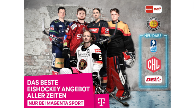 Telekom und Sportdeutschland.TV mit Eishockey-Kooperation - Telekom und Sportdeutschland.TV kooperieren und erweitern Eishockey-Angebot - Quelle: Deutsche Telekom